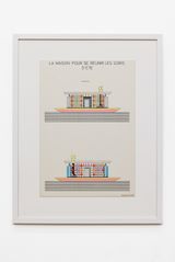 La maison pour se reunir les soirs dete by Martine Bedin contemporary artwork drawing works on paper
