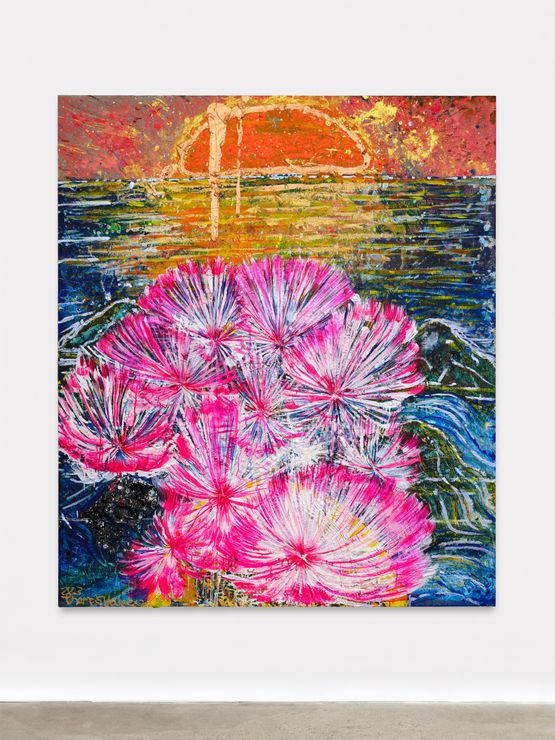 Sunset - Cosmic alignment beautiful day by Thomas Houseago contemporary artwork Painting