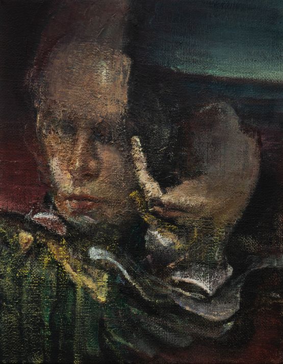 Double Portrait by Nikos Aslanidis contemporary artwork Painting