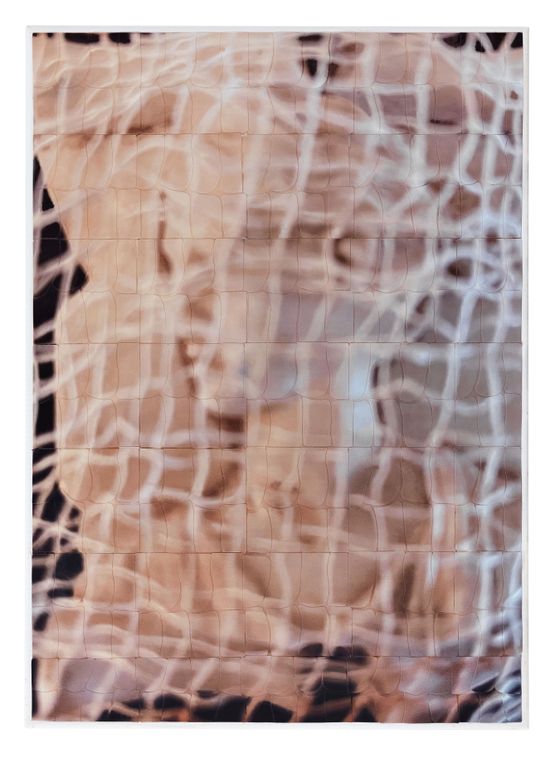 Im Netz der Zeit In the Web of Time Zamann agnda by Azade Koker contemporary artwork Painting