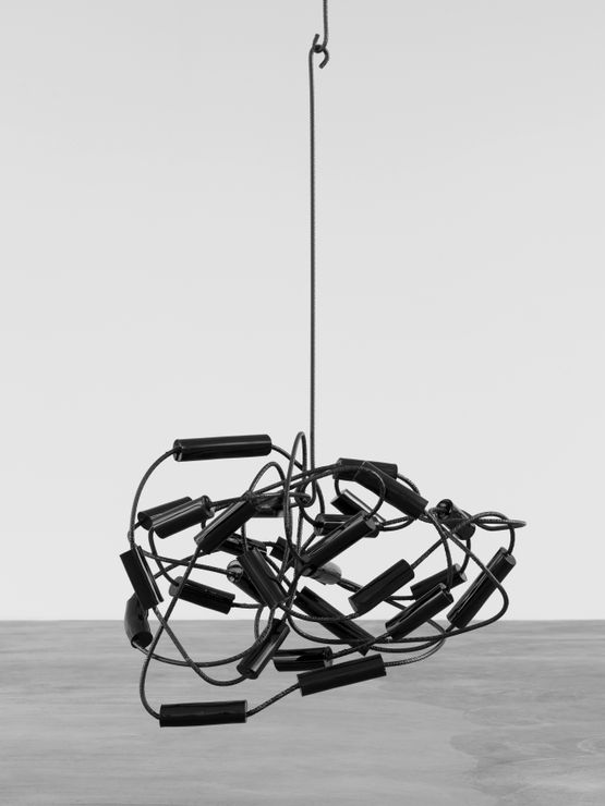 Black Atom by Eva Rothschild contemporary artwork Sculpture