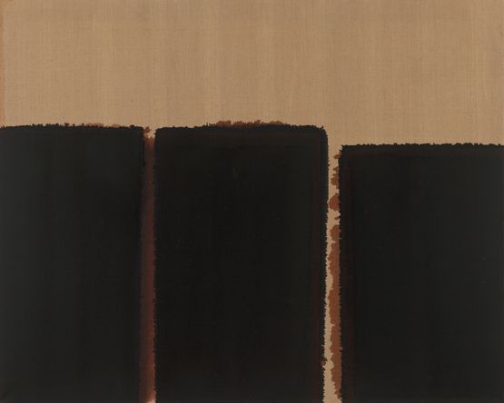 Burnt Umber  Ultramarine Blue by Yun Hyong-Keun contemporary artwork Painting