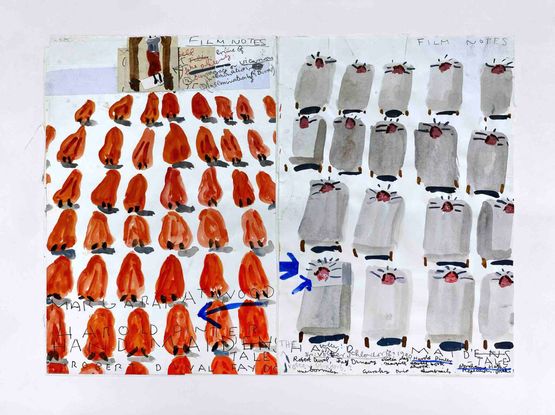 Untitled by Rose Wylie contemporary artwork Painting