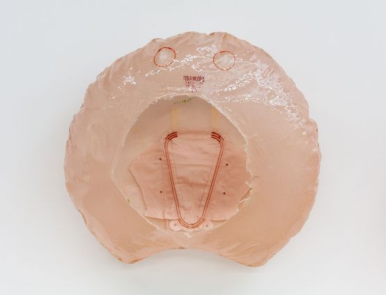 T-E-S-L-A- faceT-E-S-L-A- crashT-E-S-L-A- crash face dummy I by Alicia Frankovich contemporary artwork Sculpture