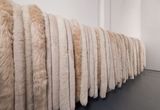 Wall Work Cream Extended by Kathy Temin contemporary artwork textile