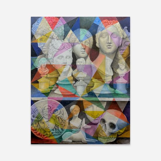 In der Gipsothek by Michael Conrads contemporary artwork Painting