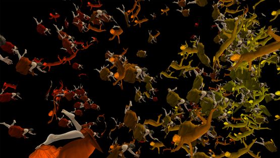 Murmuration by Julie Rrap contemporary artwork Moving Image