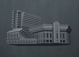Modernist Facades for New Nations Propositions 6 by Sahil Naik contemporary artwork painting works on paper