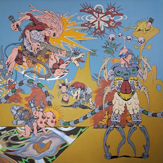 Equaland-United of Hybird Souls_Panel 4 by Dwiky Ka contemporary artwork Painting