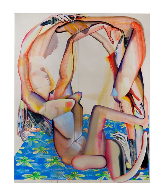 Held Up Thru Yew by Christina Quarles contemporary artwork Painting