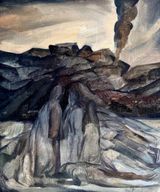 In the Rubble the Sky Remembers by Vikrant Bhise contemporary artwork painting
