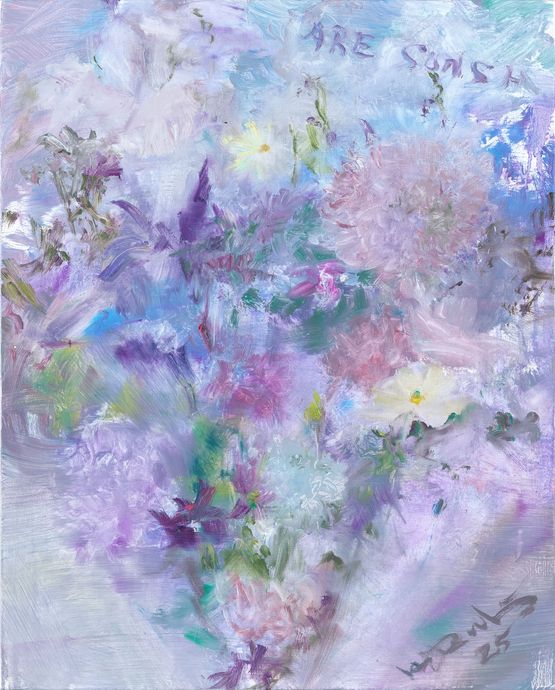 Flowers Viewing No.1 by He Duoling contemporary artwork Painting