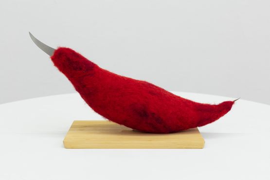 Tempted by the Devil by Iz Oztat contemporary artwork Sculpture