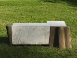 Pleat Seat L by Arlene Shechet contemporary artwork design sculpture