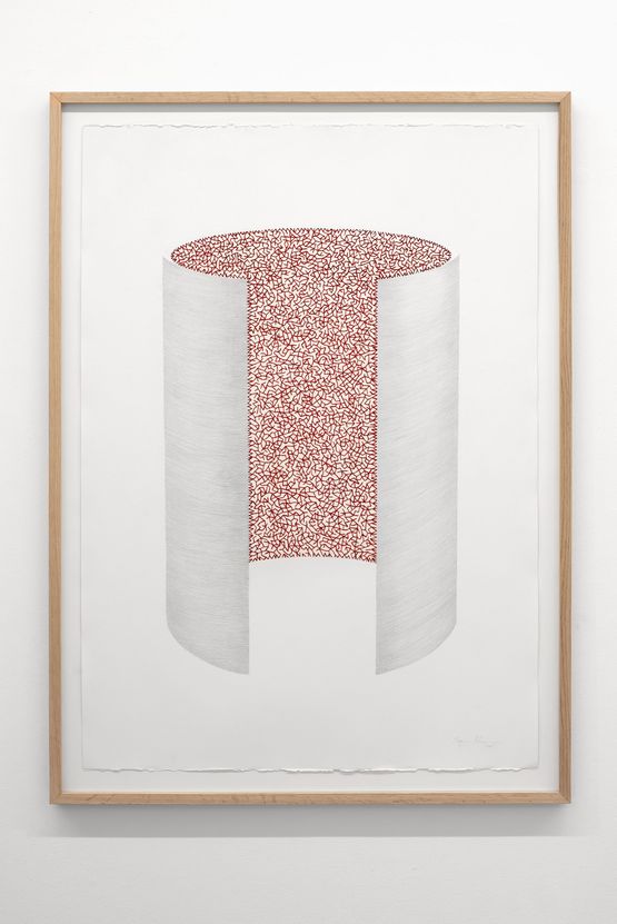 Extension of a collapsing landscape intubatedfutures 1 by Maryam Khosrovani contemporary artwork Works on Paper