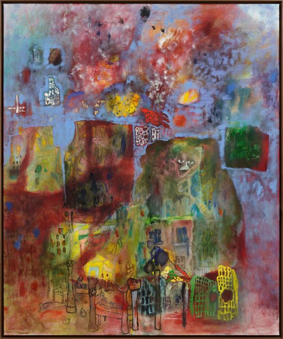 The Shelter with a Thousand Rooms by Qiu Xiaofei contemporary artwork Painting