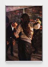 Michael  swishing braids 03 by Sonia Boyce contemporary artwork print
