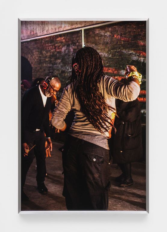 Michael  swishing braids 03 by Sonia Boyce contemporary artwork Print