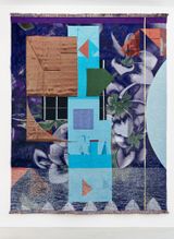 Flower and Sea by Claudia Wieser contemporary artwork textile