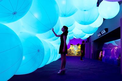 TeamLabs installations at Enoshima Aquarium in Japan