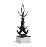 Double Helix Hammerhead Big Black by Ashley Bickerton contemporary artwork sculpture