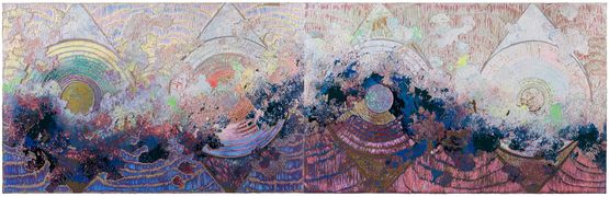 Heavenly Eyes 20240428 by Jiang Miao contemporary artwork Painting