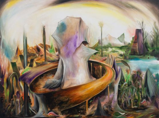 resonating together by Gene Paul Martin contemporary artwork Painting