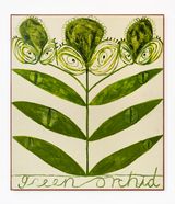 Green Orchid by Galina Munroe contemporary artwork painting