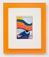 After Scriabin Orange by Matt Connors contemporary artwork works on paper