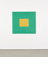 Golden Yellow with Bright Green April 1989 by Peter Joseph contemporary artwork painting
