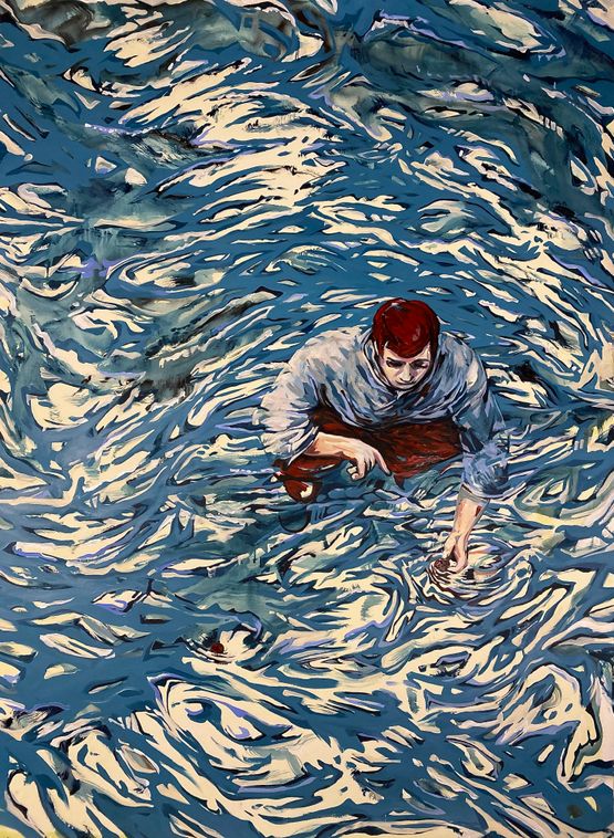Chercheur de reve by Clement Denis contemporary artwork Painting