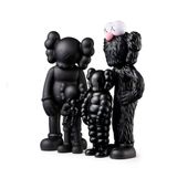 Family black by KAWS contemporary artwork sculpture
