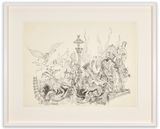 Wreckage by Robert Smithson contemporary artwork drawing painting works on paper