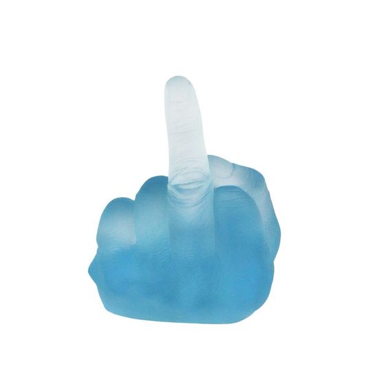 Study of Perspective in Glass Aquamarine by Ai Weiwei contemporary artwork Sculpture