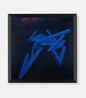 Generative Angles Painting  Blue 11 by Bernar Venet contemporary artwork Painting