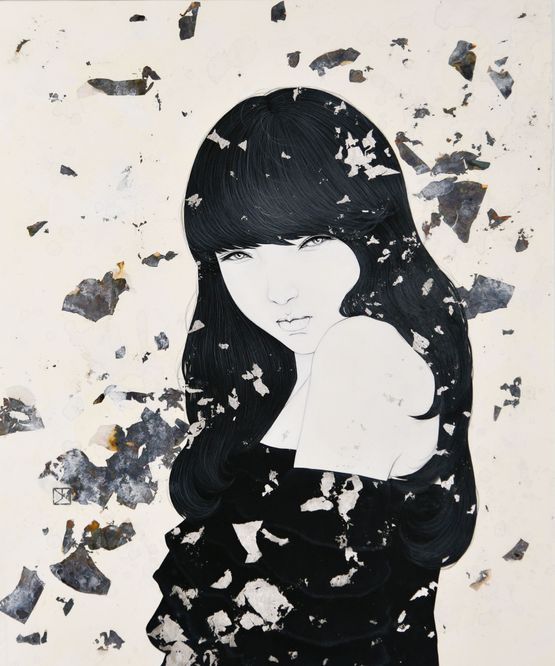 EROSION-Eater- by Yu Kawashima contemporary artwork Works on Paper