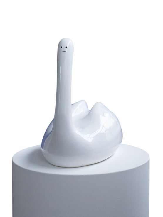 Swan Thing by David Shrigley contemporary artwork Sculpture