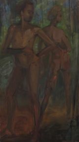 Clung Biology  Turned To Heal From Behind by Jake Grewal contemporary artwork painting works on paper