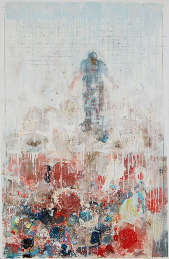Dove vanno by Cesare Lucchini contemporary artwork Painting