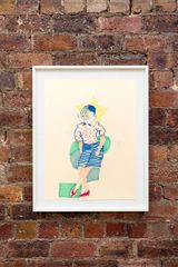 Toe Tap by Walter Price contemporary artwork drawing works on paper