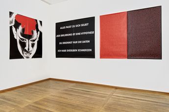 Contemporary art exhibition Katharina Sieverding RAUM 19 at Knust Kunz Gallery Editions Munich Germany
