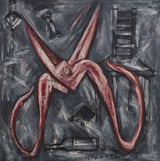 Daily Epic - Scissors by Mao Xuhui contemporary artwork painting