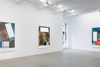 Contemporary art exhibition John Baldessari All Zs PicabiaMondrian at Marian Goodman Gallery New York United States