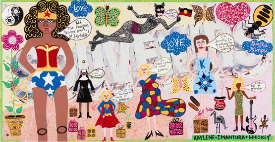 Souvenirs by Kaylene Whiskey contemporary artwork Painting