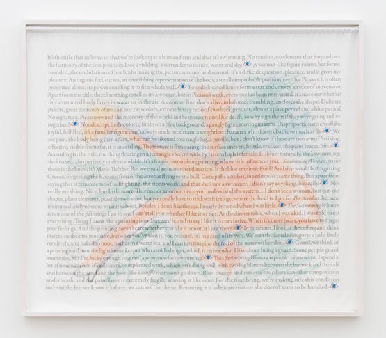 The Swimmer by Sophie Calle contemporary artwork Photography