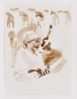 Sugar Cane Vendor by Michael Armitage contemporary artwork drawing