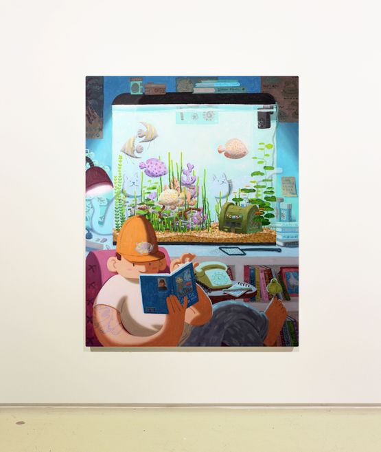 Aquarium Expert by Imon Boy contemporary artwork Painting