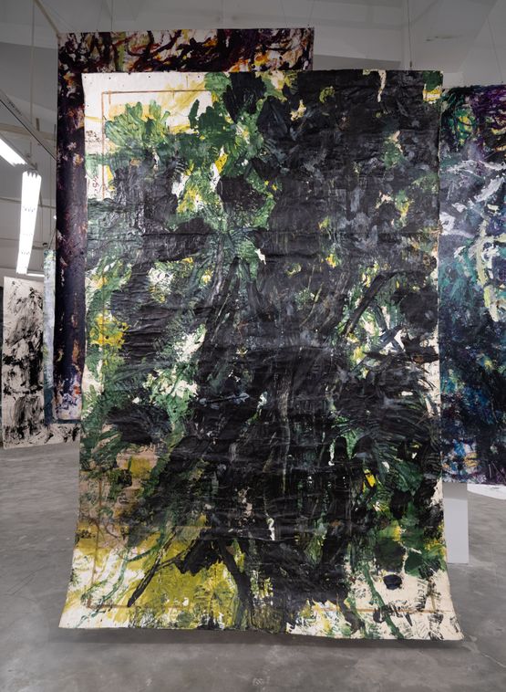 Guizhou Forest blind painting by Wang Jun contemporary artwork Painting