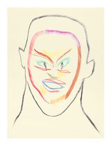 Face and Mask 28 by Carlos Amorales contemporary artwork drawing works on paper