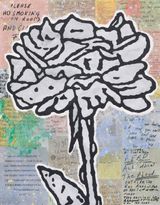 The Slab and the Song by Donald Baechler contemporary artwork painting